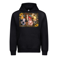 Black western farm animals Urban Hoodie - RanaPortraitStore