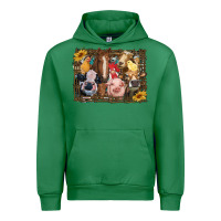 Emerald western farm animals Urban Hoodie - RanaPortraitStore