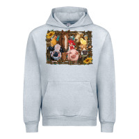 Heather Grey western farm animals Urban Hoodie - RanaPortraitStore