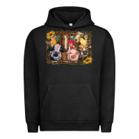 Pigment Black western farm animals Urban Hoodie - RanaPortraitStore