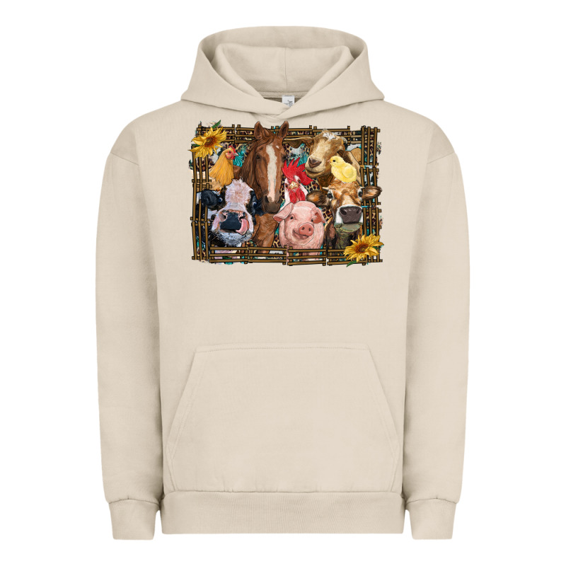 Western Farm Animals Urban Hoodie by RanaPortraitStore | Teevron