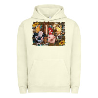 Pigment Pistachio western farm animals Urban Hoodie - RanaPortraitStore
