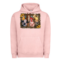Pigment Salmon western farm animals Urban Hoodie - RanaPortraitStore
