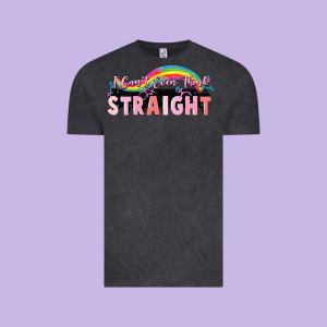 I Cant Ever Think Straight Vintage Tee Designed By Fadigitalartstudio