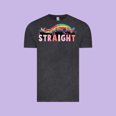 I Cant Ever Think Straight Vintage Tee Designed By Fadigitalartstudio