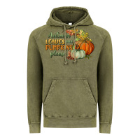 Vintage Olive autumn leaves and pumpkins please Vintage Hoodie - BundleAndBundleShop