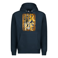 Navy finding the cure starts with hope childhood cancer awareness  with bac Premium Hoodie - Jasminsmagicworld