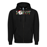 Black howdy santa Zipper Hoodie - AdoDesignShop