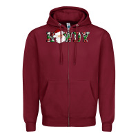 Burgundy howdy santa Zipper Hoodie - AdoDesignShop