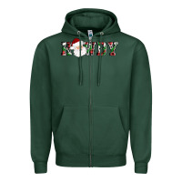 Sports Green howdy santa Zipper Hoodie - AdoDesignShop