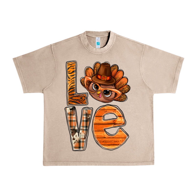Thanksgiving With Turkey Love Bbs Urban Heavy Tee by BundleAndBundleShop | Teevron