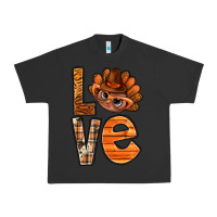 Pigment Black thanksgiving with turkey love bbs Urban Heavy Tee - BundleAndBundleShop