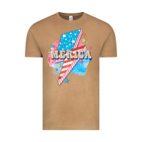 Vintage Camel Merica leopard lightning bolt Vintage Tee - FaDigitalArtStudio