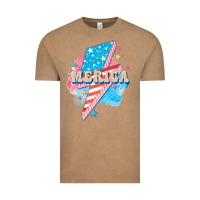 Vintage Coffee Merica leopard lightning bolt Vintage Tee - FaDigitalArtStudio
