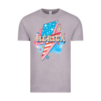 Vintage Zinc Merica leopard lightning bolt Vintage Tee - FaDigitalArtStudio