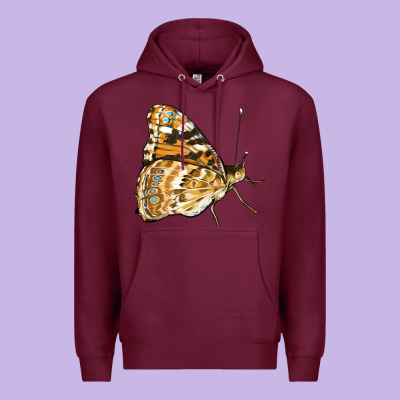 Painted Lady Butterfly Premium Hoodie Designed By Lillyallendesigns