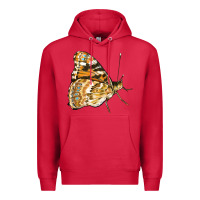 Cardinal Painted Lady Butterfly Premium Hoodie - LillyAllenDesigns