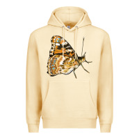 Pina Colada Painted Lady Butterfly Premium Hoodie - LillyAllenDesigns