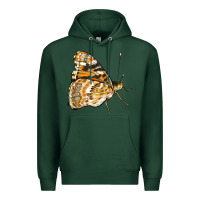 Sports Green Painted Lady Butterfly Premium Hoodie - LillyAllenDesigns