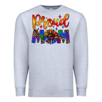 Heather Grey proud mom Premium Sweatshirt - JahusDesignShop
