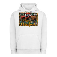 Pigment Lunar Rock Merry Christmas Tractor Urban Hoodie - RanaPortraitStore