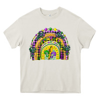 Mardi Gras Rainbow And Fleur De Lis Heavy Core Tee | Teevron