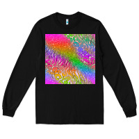 Black neon glitter leopard seamless pattern Long Sleeve Tee - BundleAndBundleShop