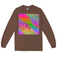 Chestnut neon glitter leopard seamless pattern Long Sleeve Tee - BundleAndBundleShop