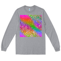 Heather Grey neon glitter leopard seamless pattern Long Sleeve Tee - BundleAndBundleShop