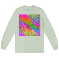 Matcha neon glitter leopard seamless pattern Long Sleeve Tee - BundleAndBundleShop