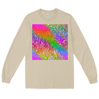 Mushroom neon glitter leopard seamless pattern Long Sleeve Tee - BundleAndBundleShop