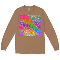 Toasted Coconut neon glitter leopard seamless pattern Long Sleeve Tee - BundleAndBundleShop