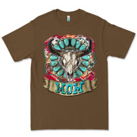 Cacao Mom Bull Skull Mother's Day Premium Tee - CowGirlArtShop