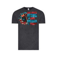 Vintage Black She love Jesus and America too Vintage Tee - FaDigitalArtStudio