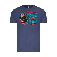 Vintage Denim She love Jesus and America too Vintage Tee - FaDigitalArtStudio
