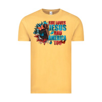 Vintage Mustard She love Jesus and America too Vintage Tee - FaDigitalArtStudio