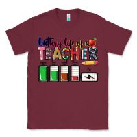Burgundy battery life of teacher Classic Tee - CowGirlArtShop