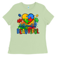 Different Is Beautiful Autism Ladies Tee | Teevron