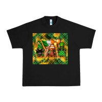 Black St. Patrick's Day gnome Urban Heavy Tee - FaDigitalArtStudio