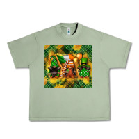 Oil Green St. Patrick's Day gnome Urban Heavy Tee - FaDigitalArtStudio