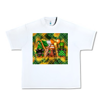 White St. Patrick's Day gnome Urban Heavy Tee - FaDigitalArtStudio