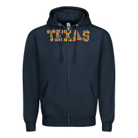 Navy texas serape sunflower Zipper Hoodie - AdoDesignShop