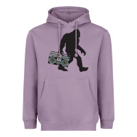 Lavender bigfoot beatbox boom box retro   bigfoot boom box Heavyweight Hoodie - DesigneFamous