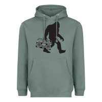Sage bigfoot beatbox boom box retro   bigfoot boom box Heavyweight Hoodie - DesigneFamous