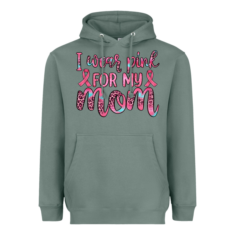 I Wear Pink For My Mom Heavyweight Hoodie by JahusDesignShop | Teevron