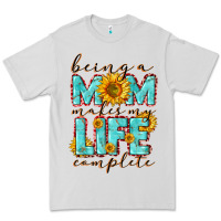 Dove Grey Being a Mom makes my life complete Mother's Day Premium Tee - CowGirlArtShop