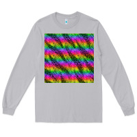 Moon Dust neon rainbow leopard zebra seamless pattern Long Sleeve Tee - BundleAndBundleShop
