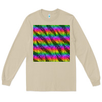 Mushroom neon rainbow leopard zebra seamless pattern Long Sleeve Tee - BundleAndBundleShop