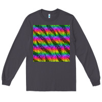 Smoke neon rainbow leopard zebra seamless pattern Long Sleeve Tee - BundleAndBundleShop