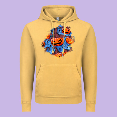 Halloween Pumpkin Patch  5 Vintage Hoodie Designed By Bundleandbundleshop